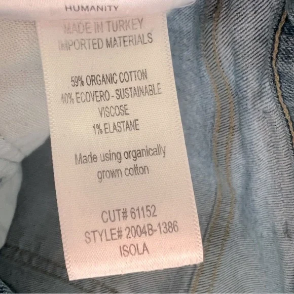Citizens of Humanity Isola Cropped Vintage Distressed Jeans in Blue Moon Size 29